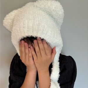 Bear fuzzy winter hat